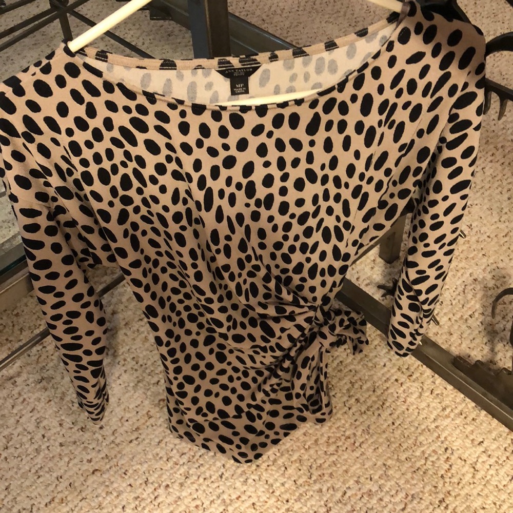 ANN TAYLOR TIE-WAIST TOP SIZE MP